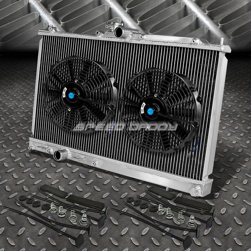 Row aluminum radiator 2x - aluminum, radiator+2x